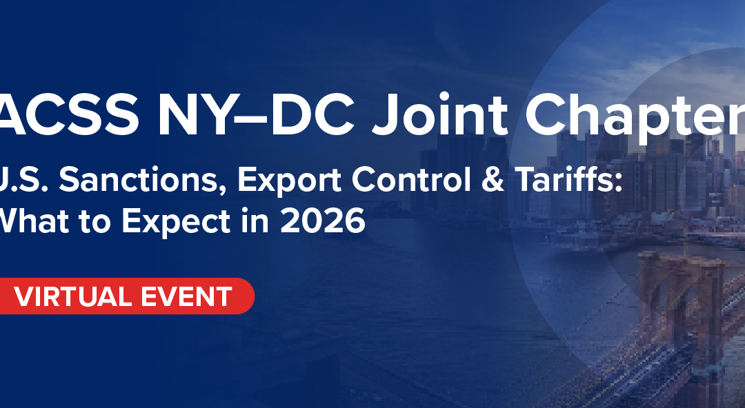 New York Chapter Event | 13 January 2026