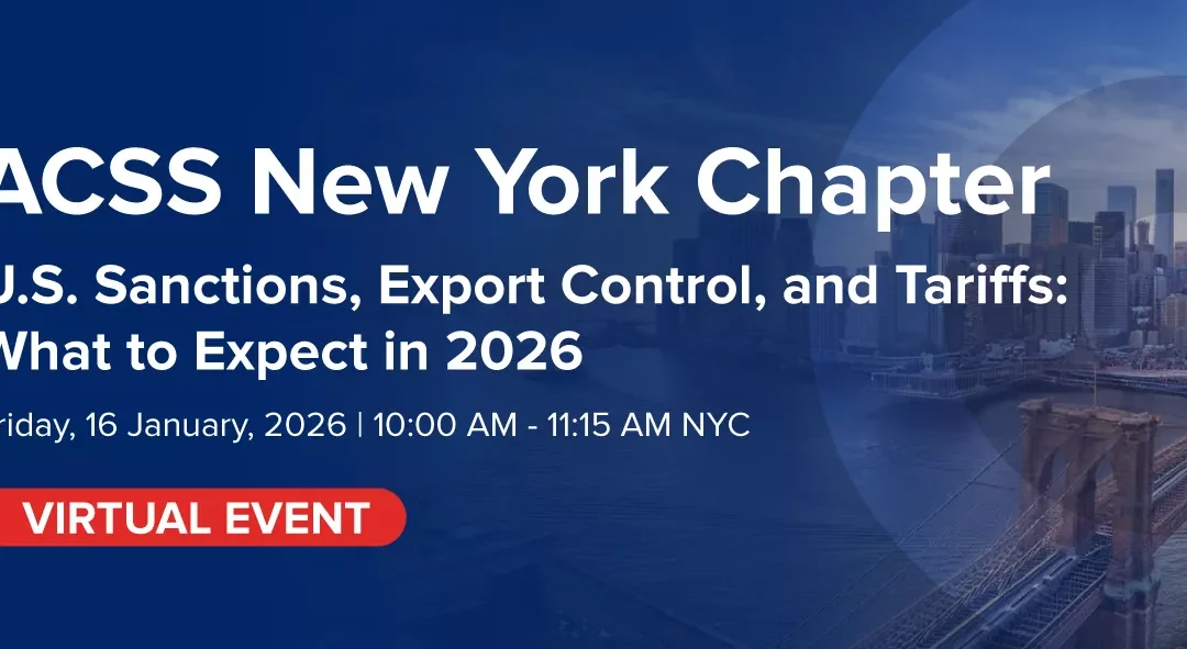 New York Chapter Event | 16 January 2025